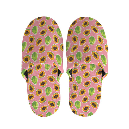Cute Papaya Pattern Print Slippers