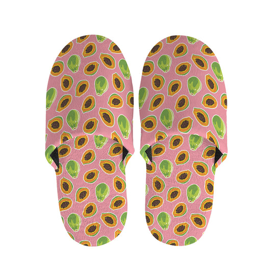 Cute Papaya Pattern Print Slippers