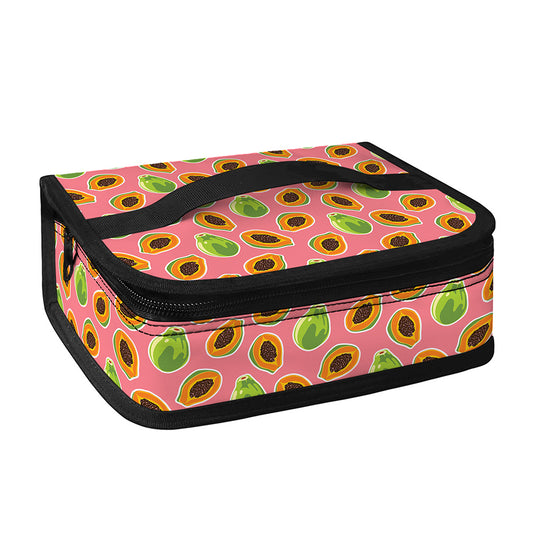 Cute Papaya Pattern Print Small Lunch Bag