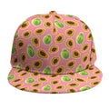 Cute Papaya Pattern Print Snapback Cap
