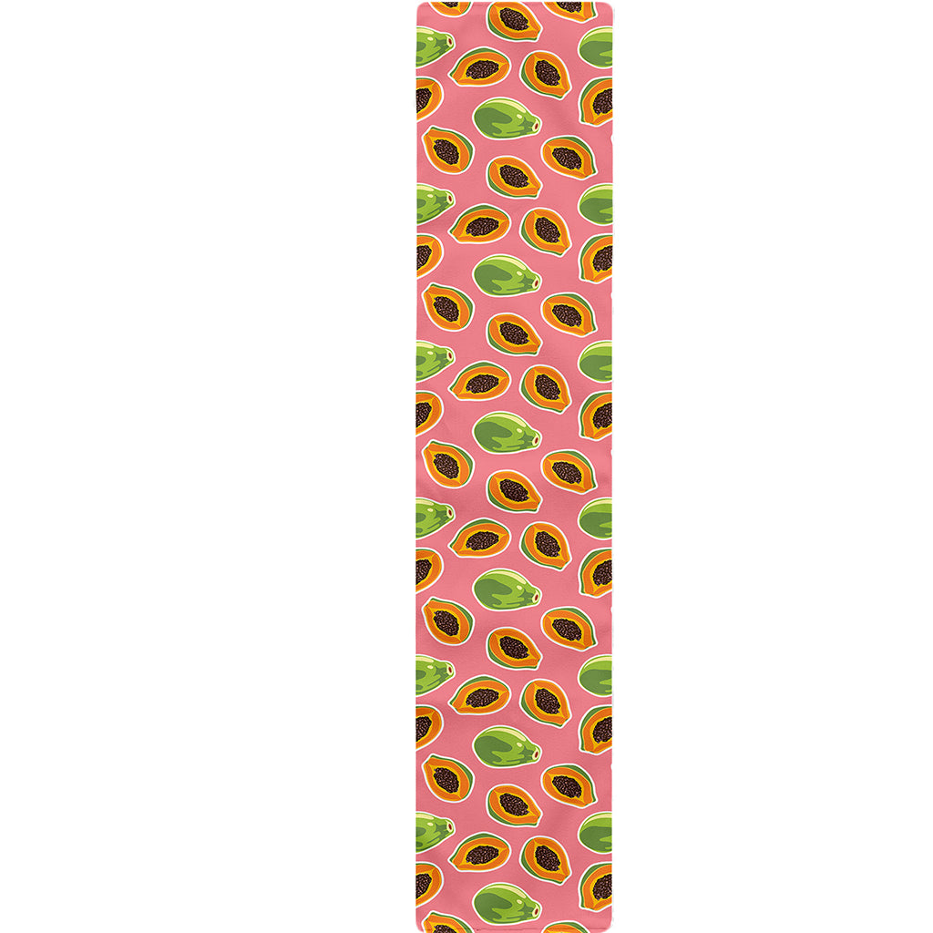 Cute Papaya Pattern Print Table Runner