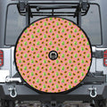 Cute Papaya Pattern Print Tire Cover With Camera Hole