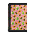Cute Papaya Pattern Print Trifold Wallet