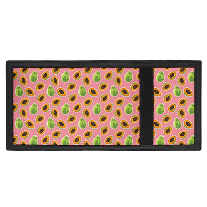 Cute Papaya Pattern Print Trifold Wallet