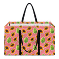 Cute Papaya Pattern Print Utility Tote Bag