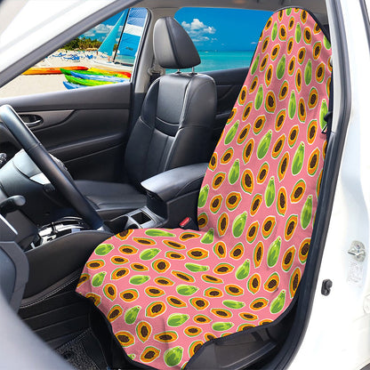 Cute Papaya Pattern Print Waterproof Car Seat Cover