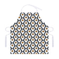 Cute Penguin Face Pattern Print Adjustable Apron