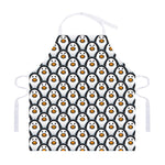 Cute Penguin Face Pattern Print Adjustable Apron