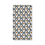Cute Penguin Face Pattern Print Baby Crib Sheet