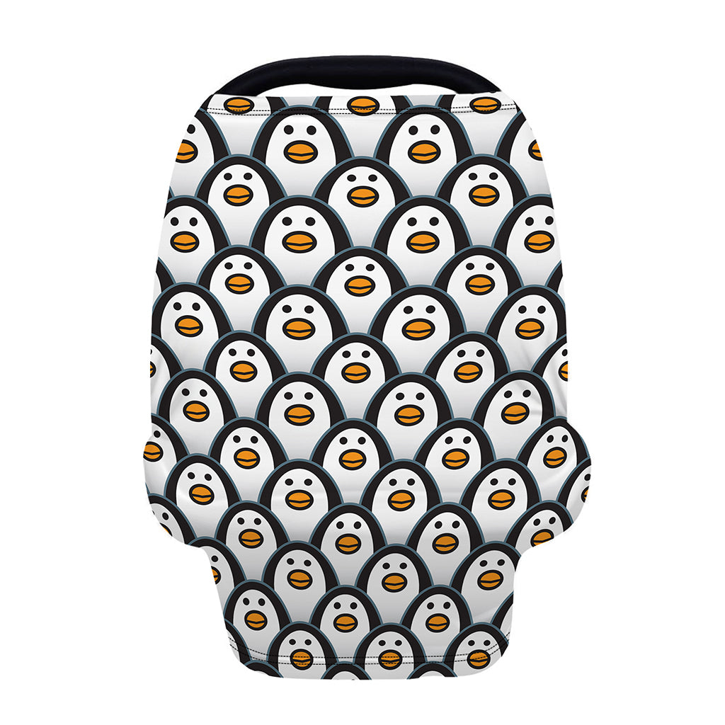 Cute Penguin Face Pattern Print Baby Seat Cover