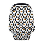 Cute Penguin Face Pattern Print Baby Seat Cover