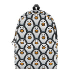 Cute Penguin Face Pattern Print Backpack