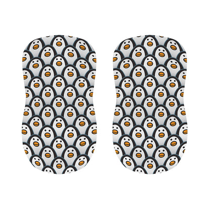 Cute Penguin Face Pattern Print Bar Stool Covers