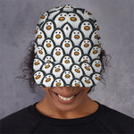 Cute Penguin Face Pattern Print Baseball Cap