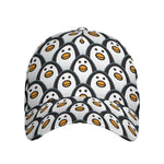 Cute Penguin Face Pattern Print Baseball Cap
