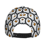 Cute Penguin Face Pattern Print Baseball Cap