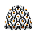 Cute Penguin Face Pattern Print Beanie