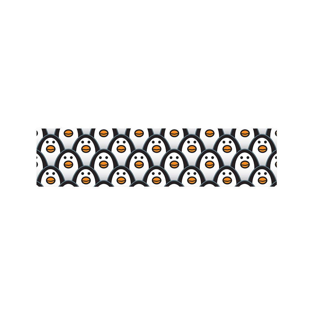 Cute Penguin Face Pattern Print Bed Runner