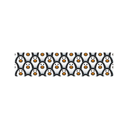 Cute Penguin Face Pattern Print Bed Runner