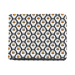 Cute Penguin Face Pattern Print Bifold Wallet