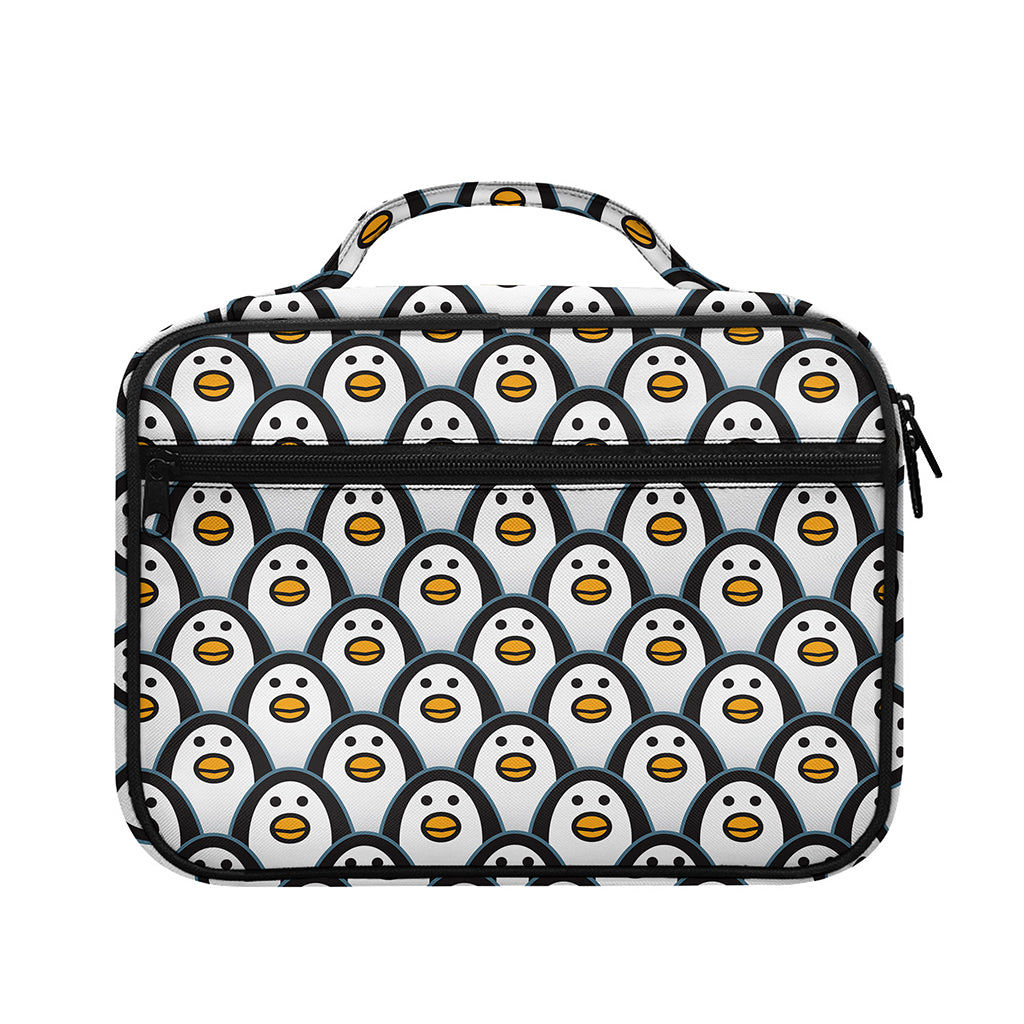 Cute Penguin Face Pattern Print Briefcase Bible Bag