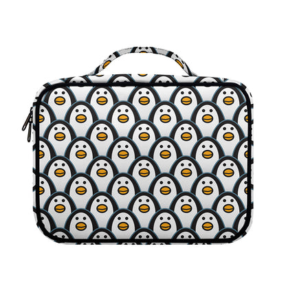 Cute Penguin Face Pattern Print Briefcase Bible Bag