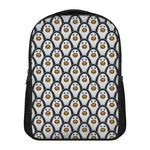 Cute Penguin Face Pattern Print Casual Backpack