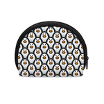 Cute Penguin Face Pattern Print Coin Purse