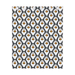 Cute Penguin Face Pattern Print Curtain