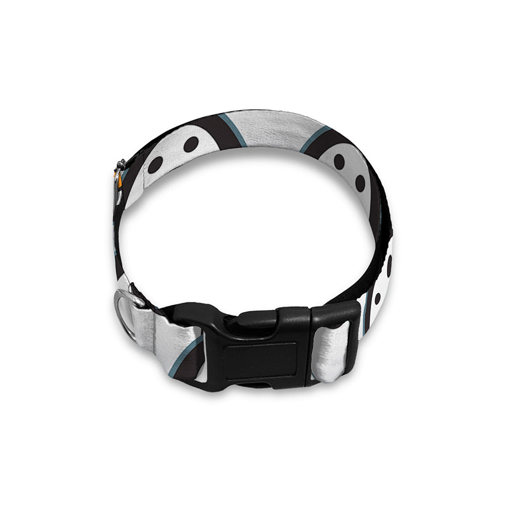 Cute Penguin Face Pattern Print Dog Collar