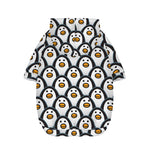 Cute Penguin Face Pattern Print Dog Zip Up Hoodie