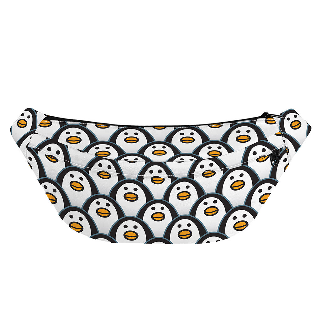 Cute Penguin Face Pattern Print Fanny Pack