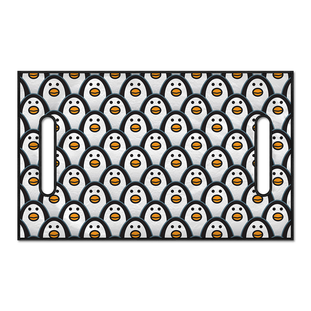 Cute Penguin Face Pattern Print Golf Cart Seat Cover