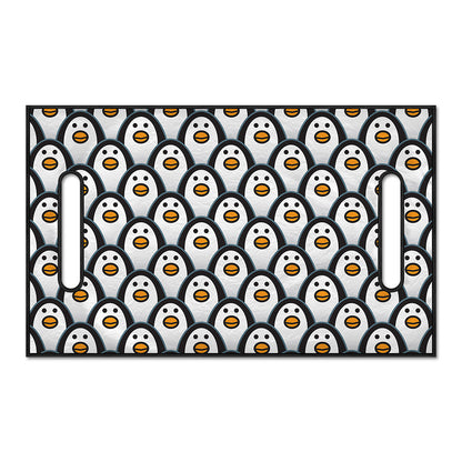Cute Penguin Face Pattern Print Golf Cart Seat Cover