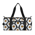 Cute Penguin Face Pattern Print Gym Bag