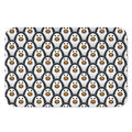 Cute Penguin Face Pattern Print Indoor Door Mat