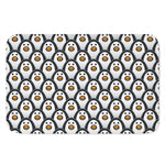 Cute Penguin Face Pattern Print Indoor Door Mat