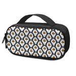 Cute Penguin Face Pattern Print Insulin Cooler Travel Case