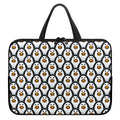 Cute Penguin Face Pattern Print Laptop Sleeve With Handle