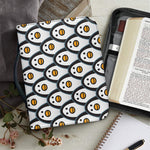 Cute Penguin Face Pattern Print Leather Bible Cover