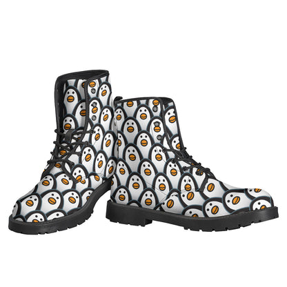 Cute Penguin Face Pattern Print Backpack