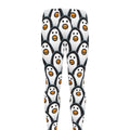 Cute Penguin Face Pattern Print Men's Leggings