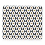 Cute Penguin Face Pattern Print Mouse Pad