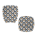 Cute Penguin Face Pattern Print Office Chair Cover