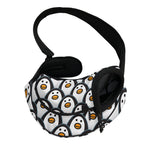 Cute Penguin Face Pattern Print Pet Sling Carrier