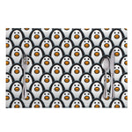 Cute Penguin Face Pattern Print Placemat