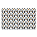 Cute Penguin Face Pattern Print Polyester Doormat