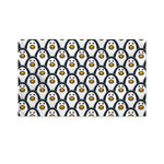 Cute Penguin Face Pattern Print Polyester Flag