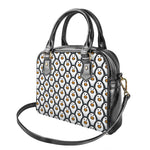 Cute Penguin Face Pattern Print Shoulder Handbag