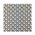 Cute Penguin Face Pattern Print Silk Bandana
